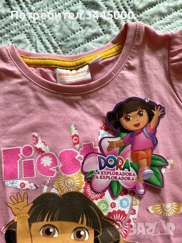 Нова тениска с Дора , 2-3г., снимка 2 - Детски Блузи и туники - 46433770