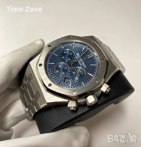 Audemars Piguet Royal Oak Chronograph 41mm Steel Blue Различни Цветове, снимка 3 - Мъжки - 54047414