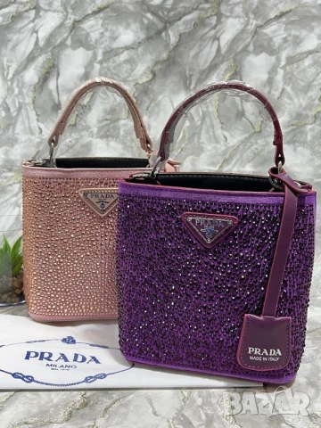 чанти с камъни prada , снимка 7 - Чанти - 50745496