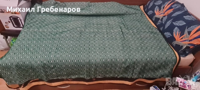 Продавам Вълнено ръчно плетени одеала( различни цветове, 160× 220 см), снимка 4 - Олекотени завивки и одеяла - 53686339