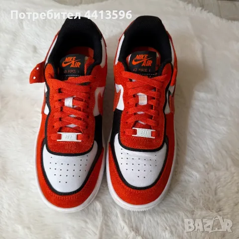 Nike Air Force 1 Shadow 'Cracked Leather - Rush Orange', снимка 3 - Кецове - 49480721