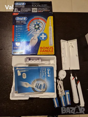Четки за зъби Oral B  2бр с накрайници, снимка 3 - Други - 50407601