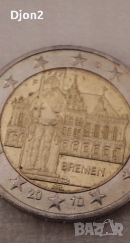 Евро Монета вижда се номинала, снимка 2 - Нумизматика и бонистика - 53243932