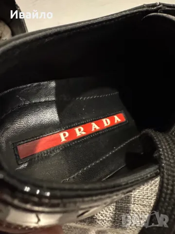 Prada Sports Black Patent Leather Lace., снимка 4 - Дамски ежедневни обувки - 48889167