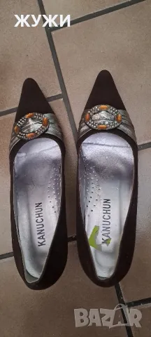 Тъмно кафяви нови елегантни обувки, снимка 6 - Дамски ежедневни обувки - 50384741