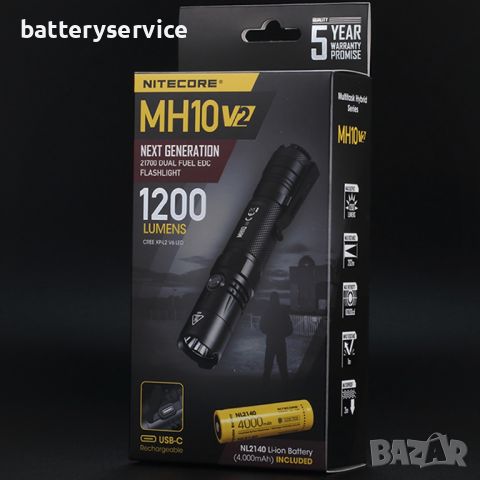 Nitecore MH10 V2 фенер, снимка 4 - Къмпинг осветление - 45341368