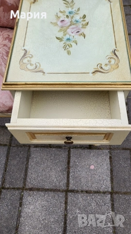 Красива барокова пейка и стол, снимка 10 - Столове - 54234144