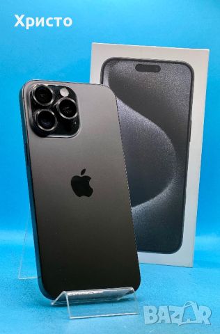 ГАРАНЦИОНЕН!!! Apple iPhone 15 Pro Max, 256GB, 5G, Black Titanium, снимка 6 - Apple iPhone - 46154698