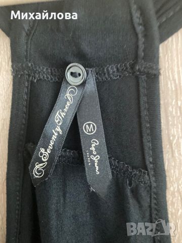 Черен плажен топ с ресни на Pepe Jeans, снимка 9 - Потници - 46388392