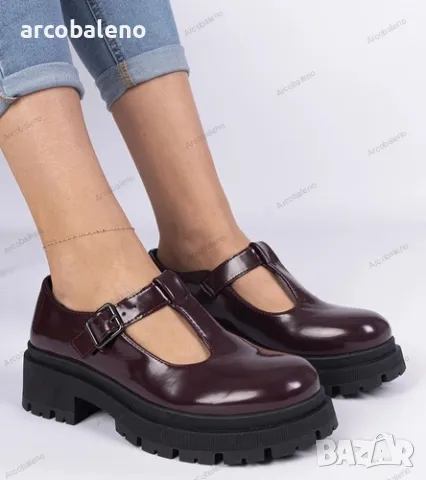 Дамски обувки на платформа от еко кожа Nella, 2цвята , снимка 13 - Дамски ежедневни обувки - 49255946