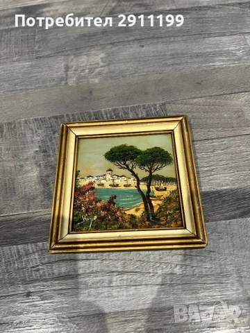 Малка маслена картина, комплект от три, снимка 2 - Картини - 52814096