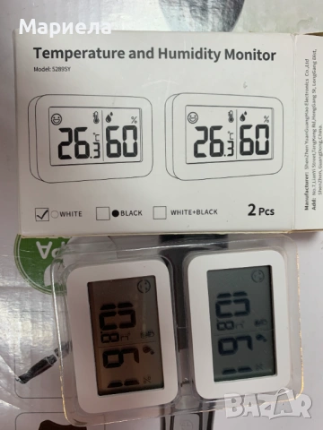 Мини цифров термометър и влагомер / комплект от 2 броя, снимка 2 - Други стоки за дома - 53592372