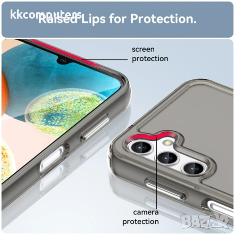 Samsung Galaxy A14 5G Силиконов Калъф TPU и Протектор, снимка 9 - Калъфи, кейсове - 53879091