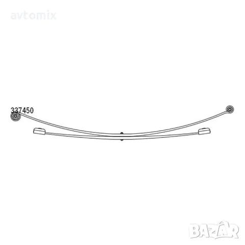 Ресьор заден за Mercedes Sprinter 3-t 1995-2006 г., (903) два листа, снимка 2 - Аксесоари и консумативи - 50105672