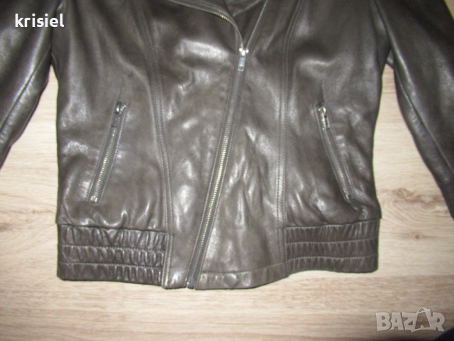 ЕСТЕСТВЕНА КОЖА--СТРАХОТНО ЯКЕ--S номер , снимка 4 - Якета - 51944354