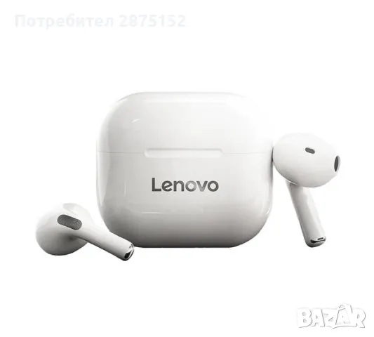 Безжични слушалки Lenovo LP40 TWS Earbuds Bluetooth 5.0, 300mAh, снимка 1 - Bluetooth слушалки - 48675408