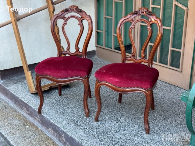 Два Винтидж стола , снимка 2 - Столове - 51555018