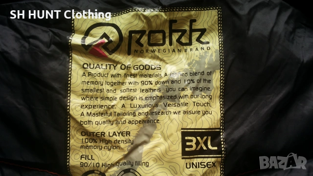 ROKK NORWEGIAN BRAND DOWN Jacket размер XL яке с гъши пух - 2190, снимка 14 - Екипировка - 53575517