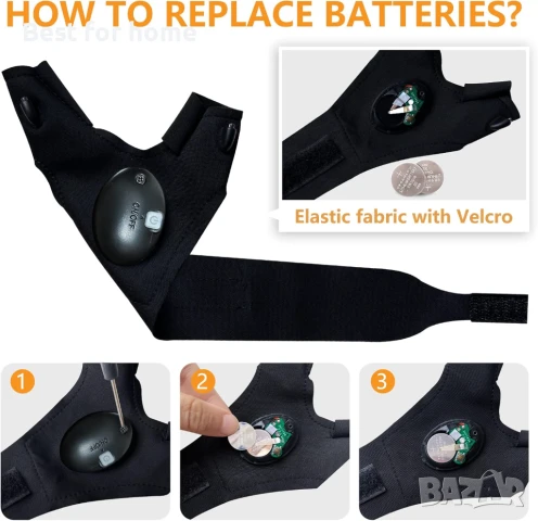 LED фенерче Ръкавици, снимка 4 - Къмпинг осветление - 51192004