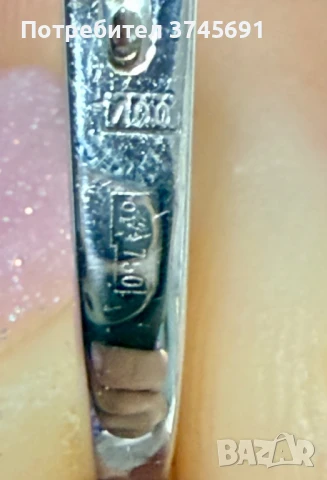 Съветски Диамантени обеци и пръстен – 18К бяло злато, естествени диаманти, със сертификат , снимка 5 - Бижутерийни комплекти - 50846244