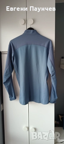 Adidas мъжка блуза с цип за вятър в син цвят , снимка 2 - Спортни дрехи, екипи - 53478449