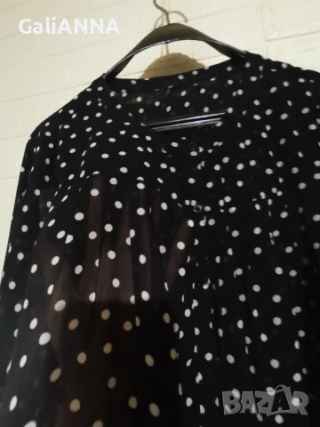 СТРАХОТНА ТУНИКА–РИЗА ЕФЕКТЕН ДЕСЕН 3XL-4XL, снимка 5 - Ризи - 50803028