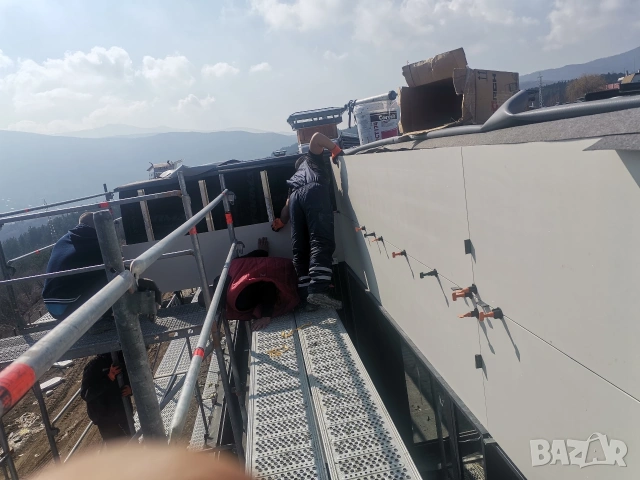 Работа - Монтаж на окачени фасади 