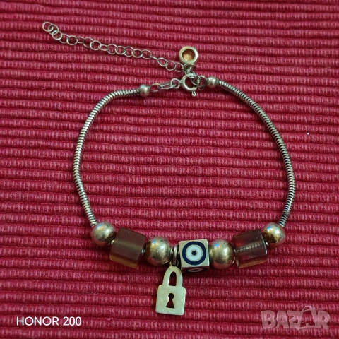 Дамска сребърна гривна. , снимка 2 - Гривни - 53667852