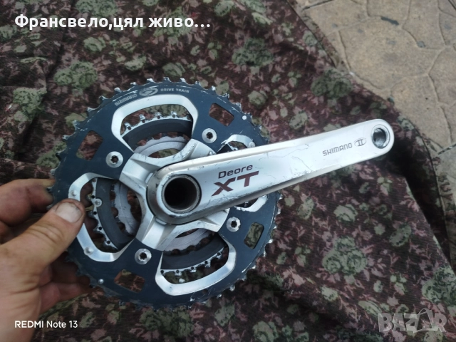 Курбел със средно движение за велосипед колело Shimano deore xt 