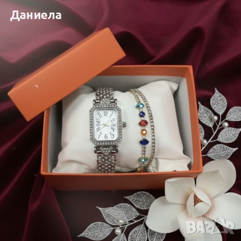 Часовник и гривни в комплект – завършена визия без усилие, снимка 3 - Дамски - 52566722