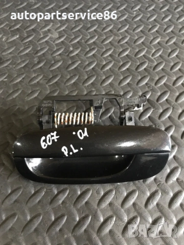 Предна лява външна дръжка на врата черна RHD за Peugeot 607 (2002) 9629157577