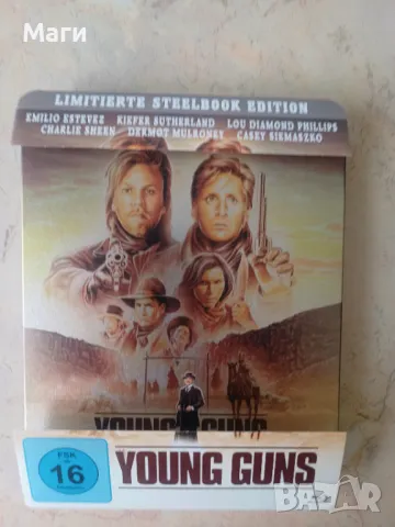 Млади стрелци /Young Guns (Limited Steelbook Edition) Blu-ray / Блу Рей диск без Бг субтитри , снимка 3 - Blu-Ray филми - 47310762