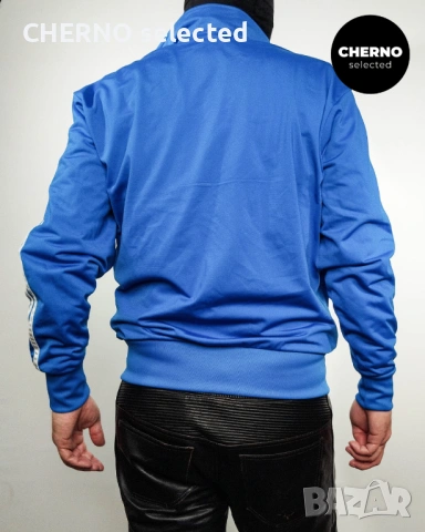 Мъжки суичър с цип ADIDAS Adicolor Classics Firebird Trefoil Track Top – размер L•M, снимка 9 - Суичъри - 53759240
