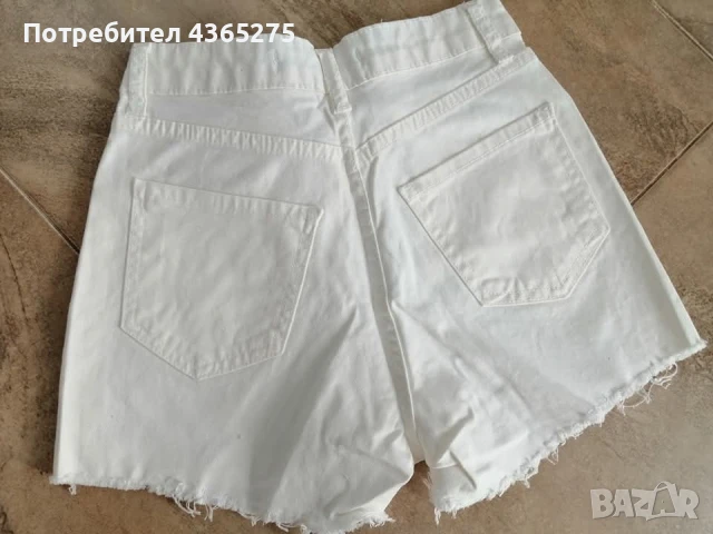 къси летни Дънкови панталонки с накъсан ефект, снимка 3 - Къси панталони и бермуди - 50778560