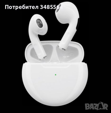 Безжични слушалки-тапички PRO 6, снимка 3 - Слушалки, hands-free - 45702149