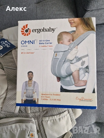 Ергономична раница Ergobaby Omni Breeze, снимка 4 - Кенгура и ранички - 53134649