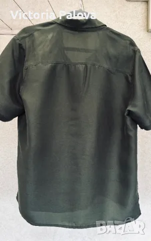 Прекрасна риза MICHELE PERETTO коприна 100%, снимка 16 - Ризи - 50084145