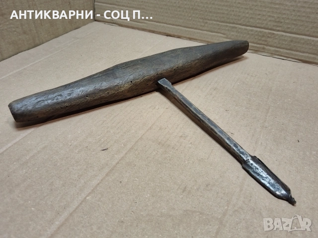 Стара Кована Дърводелска Бургия. / НОМЕР 1593., снимка 2 - Антикварни и старинни предмети - 53669969