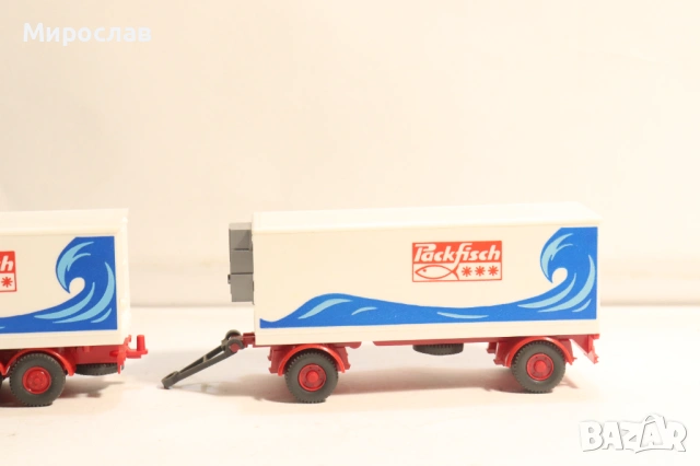 WIKING 1:87 H0 MAN МАН КАМИОН РЕМАРКЕ МОДЕЛ, снимка 3 - Колекции - 53803185