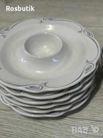 Порцеланов комплект за яйца , снимка 8 - Прибори за хранене, готвене и сервиране - 53323402