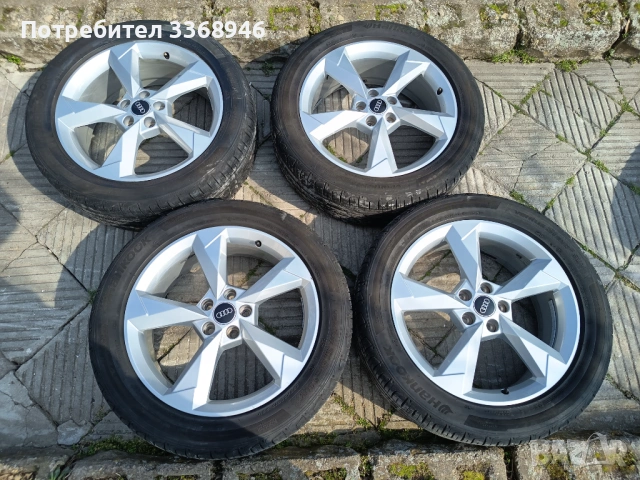 ОРИГИНАЛНИ ДЖАНТИ АУДИ 19" 5x112 с гуми 235/50/19, снимка 4 - Гуми и джанти - 53804760