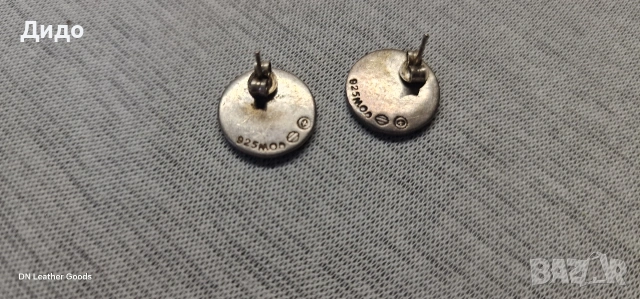 сребърни обици Харли Дейвидсън , снимка 2 - Обеци - 53922947