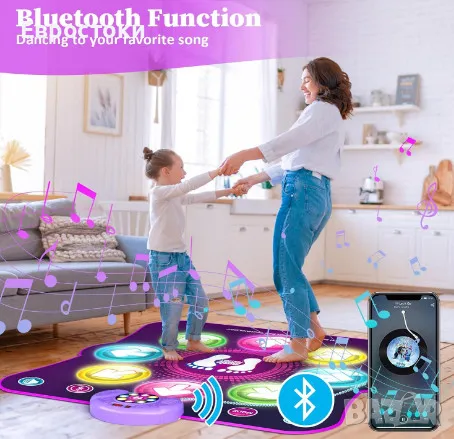 Музикална подложка за танци LEAPRCSTORE Dance Mat, електронен музикален килим, снимка 5 - Музикални играчки - 47241886