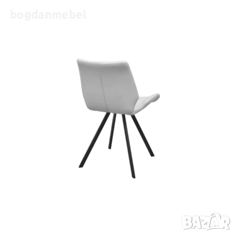 Трапезни столове, 4 бр, бели, изкуствена кожа, снимка 3 - Столове - 53175285