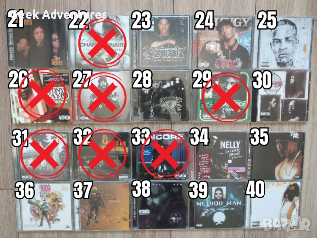 Hip-Hop Rap Music Albums CD's Оригинални Рап Музикални Дискове Хип-Хоп, снимка 3 - CD дискове - 46671250