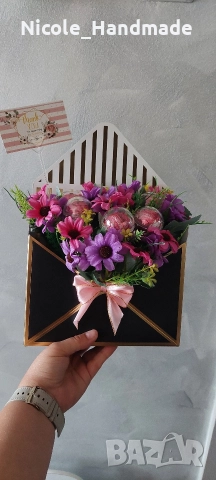 Букети с бонбони и цветя, снимка 5 - Други - 52738755