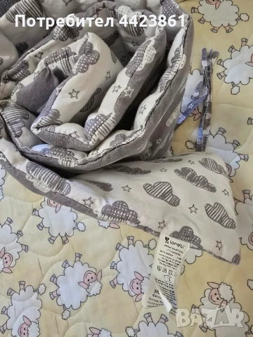 Продава се легло Lorelli Sweet Dreams 120/60 с матрак и обиколник, снимка 5 - Мебели за детската стая - 50878354