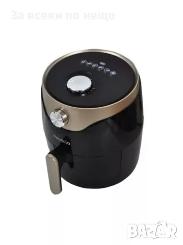 Фритюрник DECAKILA Air Fryer, 3.5 L, 1350 W, Черен Код R206, снимка 1 - Фритюрници - 48485709