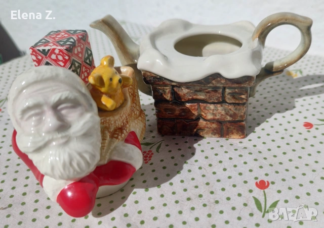 Винтидж чайник Дядо Коледа Paul Cardew, снимка 8 - Декорация за дома - 53808322