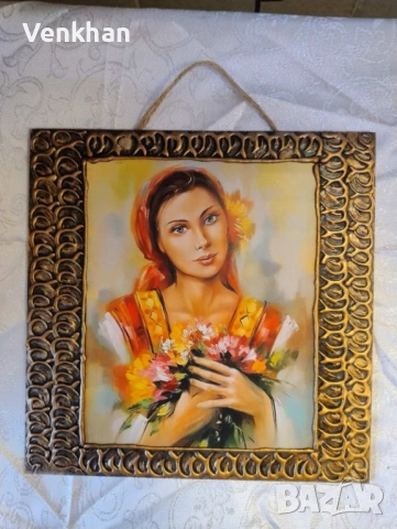 Картини размер 25/25 см на дървена основа., снимка 5 - Картини - 53002944